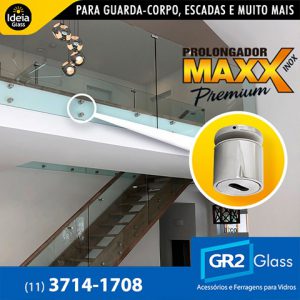 Prolongador Maxx Premium para guarda corpo escada e muito mais